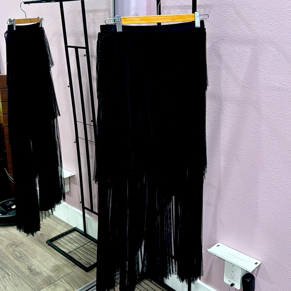Skirt, good condition, black, xs